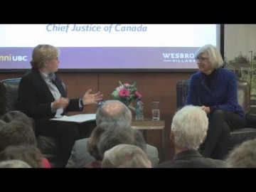 Wesbrook Talks presents The Right Honourable Beverley McLachlin, P.C.