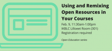 Using and Remixing Open Resources in Your Courses