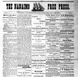 Digitization of the Nanaimo Free Press (1874-1928): Part II Complete