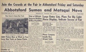 Digitization of Abbotsford, Sumas, Matsqui Newspaper Local Newspaper, 1946 Year Complete